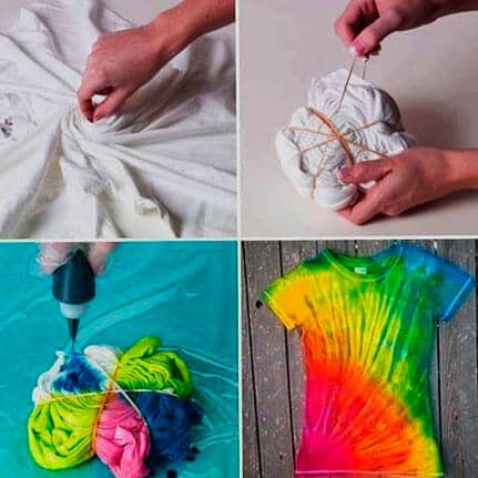 Как сделать футболку / одежду Tie Dye своими руками